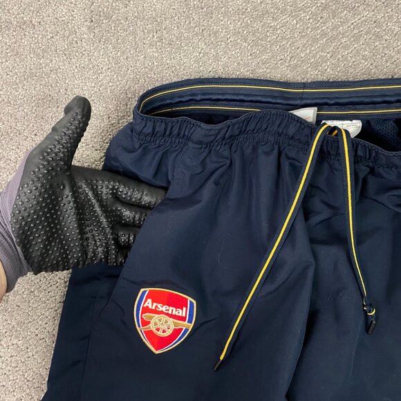 Vintage Y2K Nike Arsenal FC Pants Men's Large Blue Training Track Woven Football - Picture 3 of 13